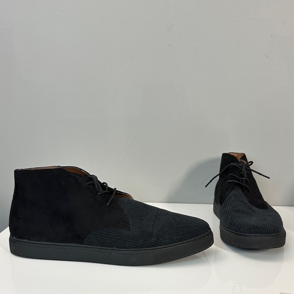 SL by Supply Lab Black Corduroy And Textile Sneakers Size 13